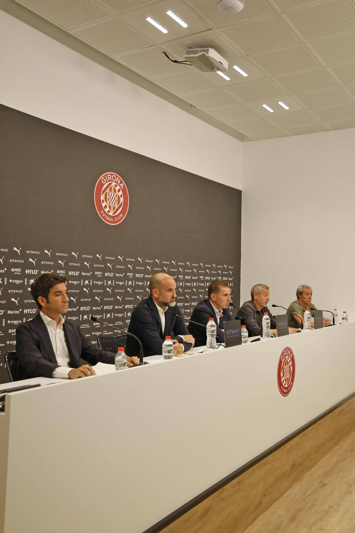 Les imatges de la roda de premsa sobre el descens del Girona Les imatges de la roda de premsa sobre el descens del Girona