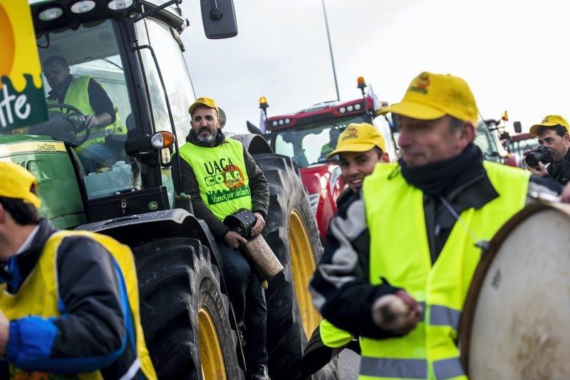 Manifestación de agricultores en Zaragoza