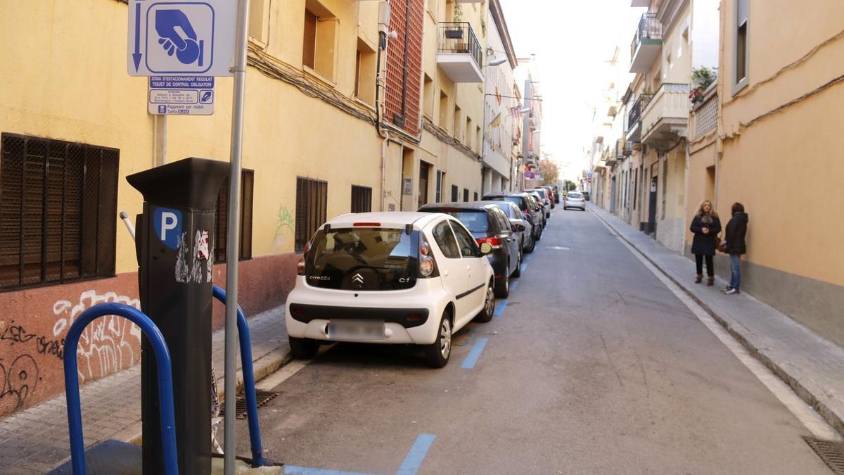 Zona azul de Mataró.