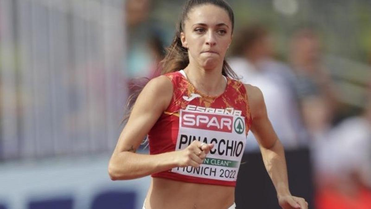 Lucía Pinacchio, en el Europeo de Atletismo.