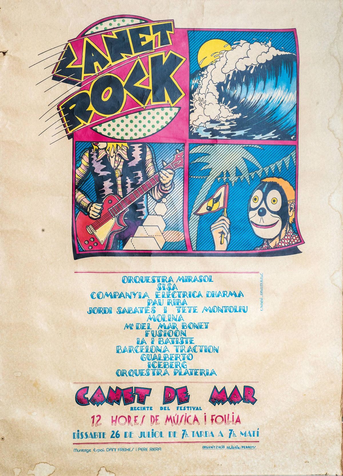 El cartel de Canet Rock de 1975