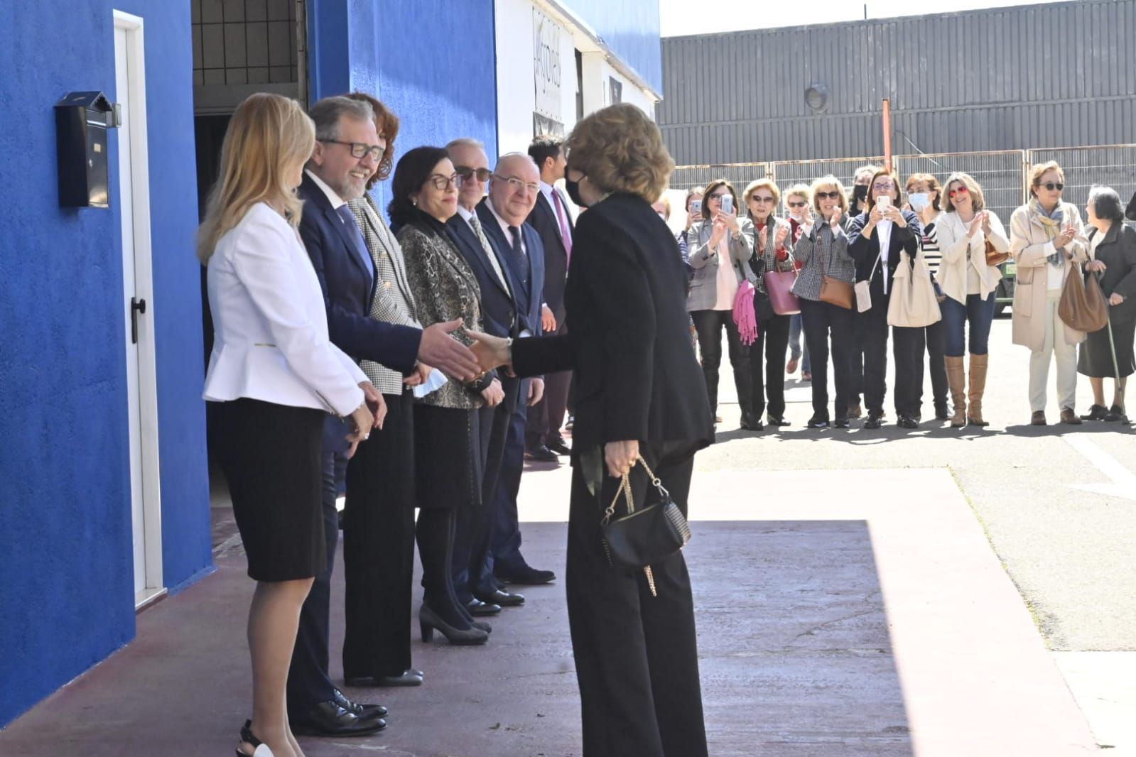 La reina emérita Sofía, de visita en Castelló