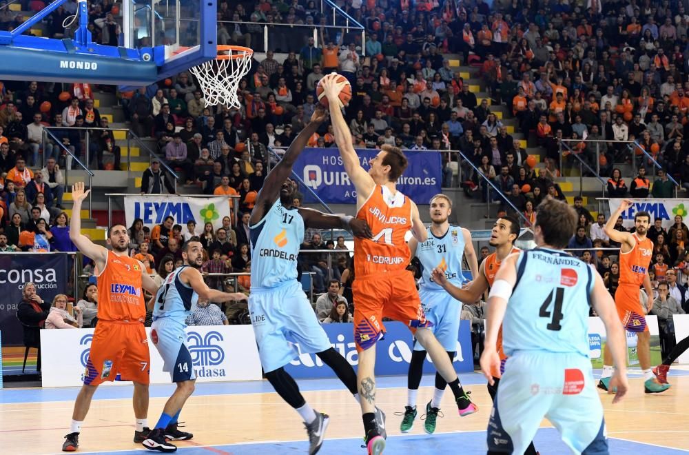 El Leyma Coruña ganó el derbi gallego al Breogán por 94-85 en un intenso partido que dominó sobre todo en el primer cuarto.