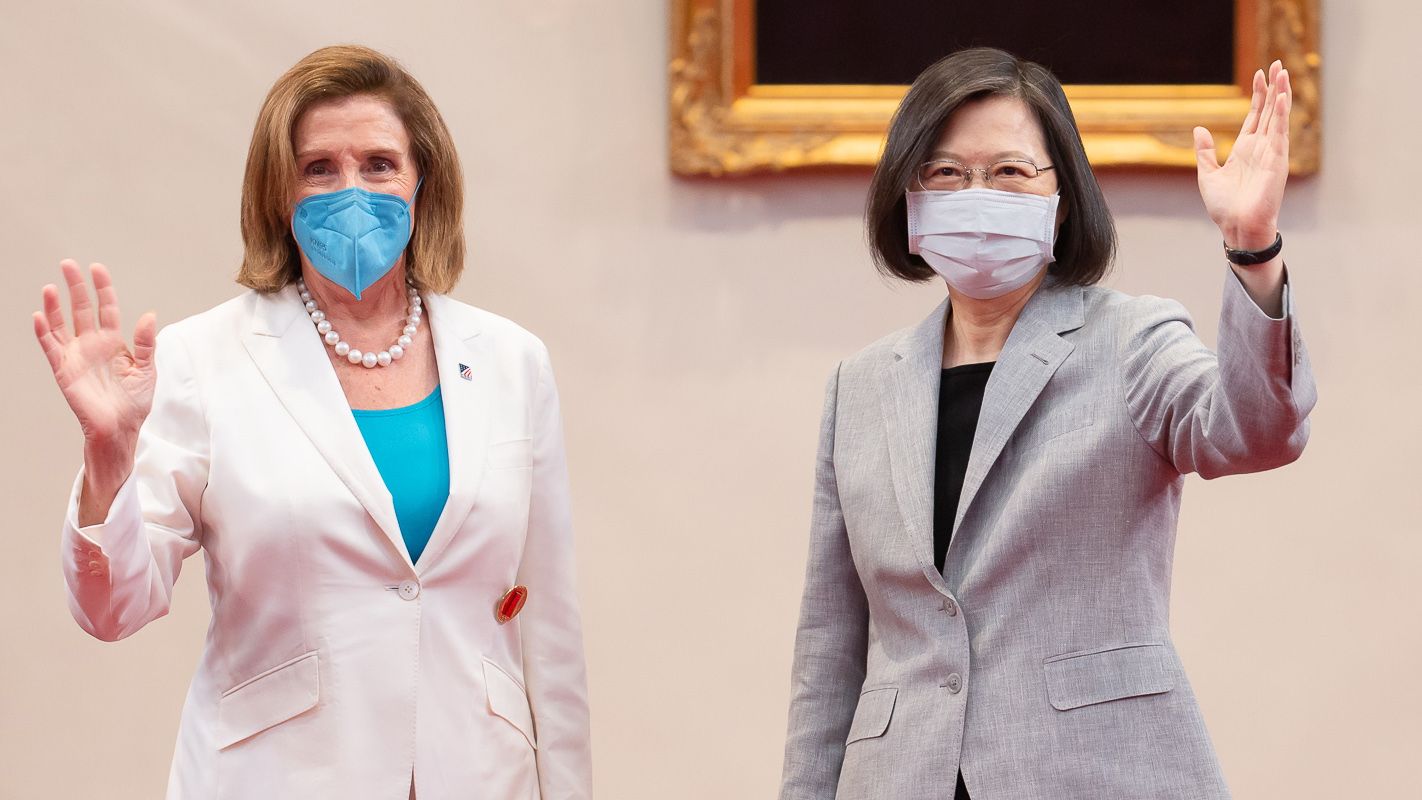 Pelosi y Tsai Ing-wen, presidenta de Taiwan