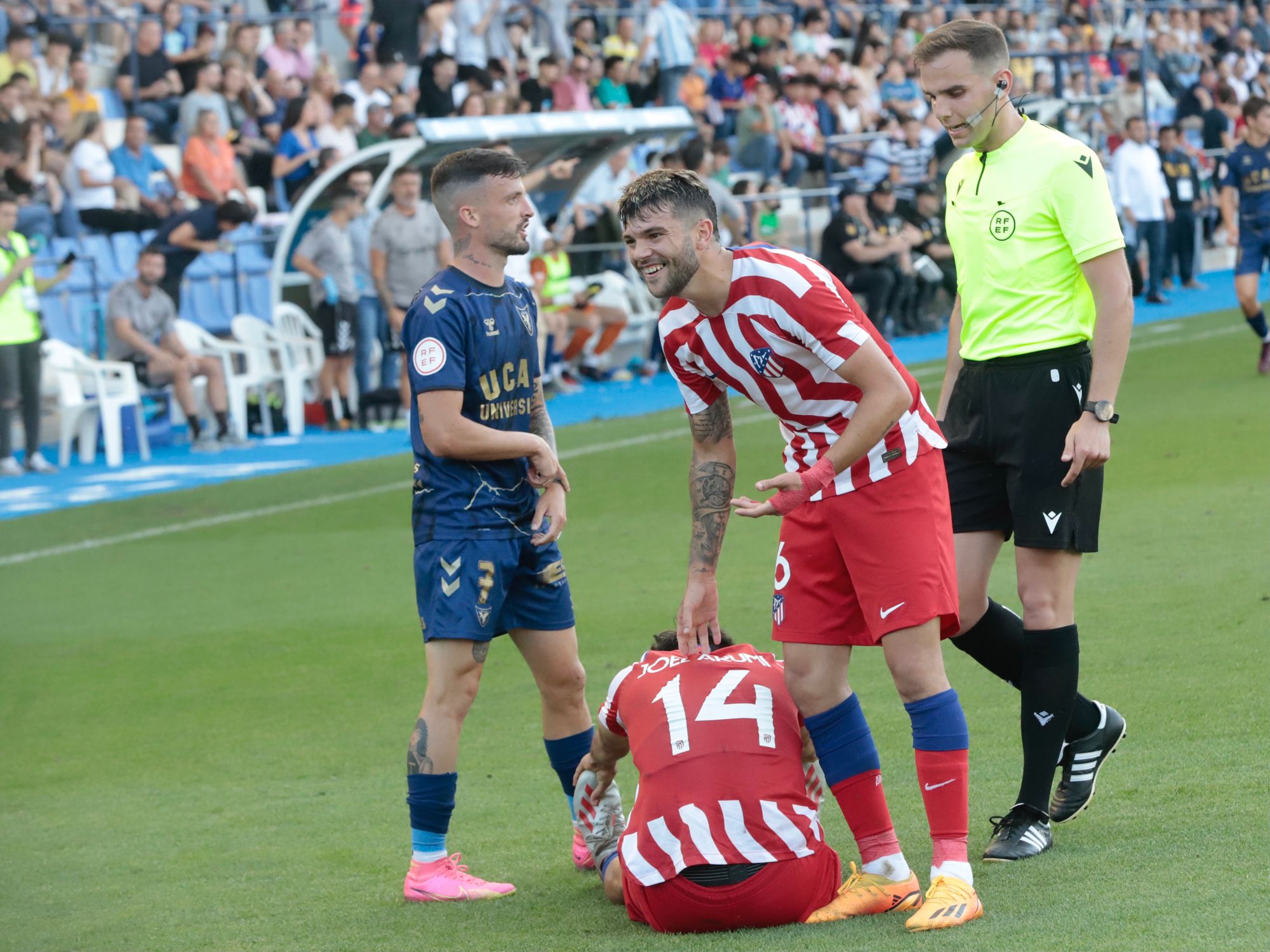 UCAM Murcia-Atlético de Madrid B: Empate en la ida de la final por el ascenso a 1ªRFEF