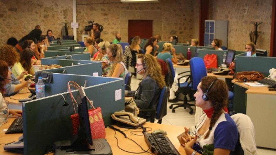 La oficina de &#039;call center&#039; de la Fundació Bit.