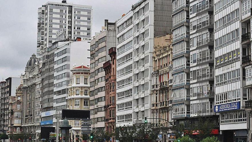 Edificios en Linares Rivas.