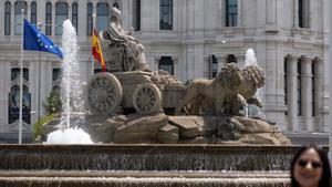 La fuente de Cibeles, lugar de celebración del Real Madrid.