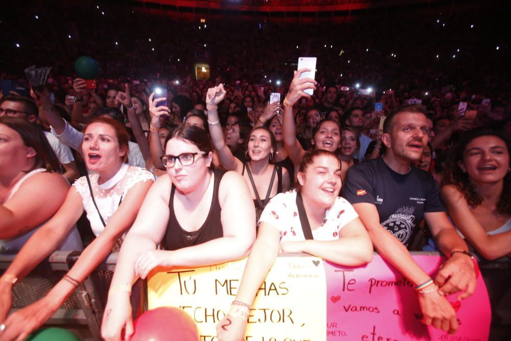 Un momento del concierto  de Alborán en la Plaza de Toros de Alicante.