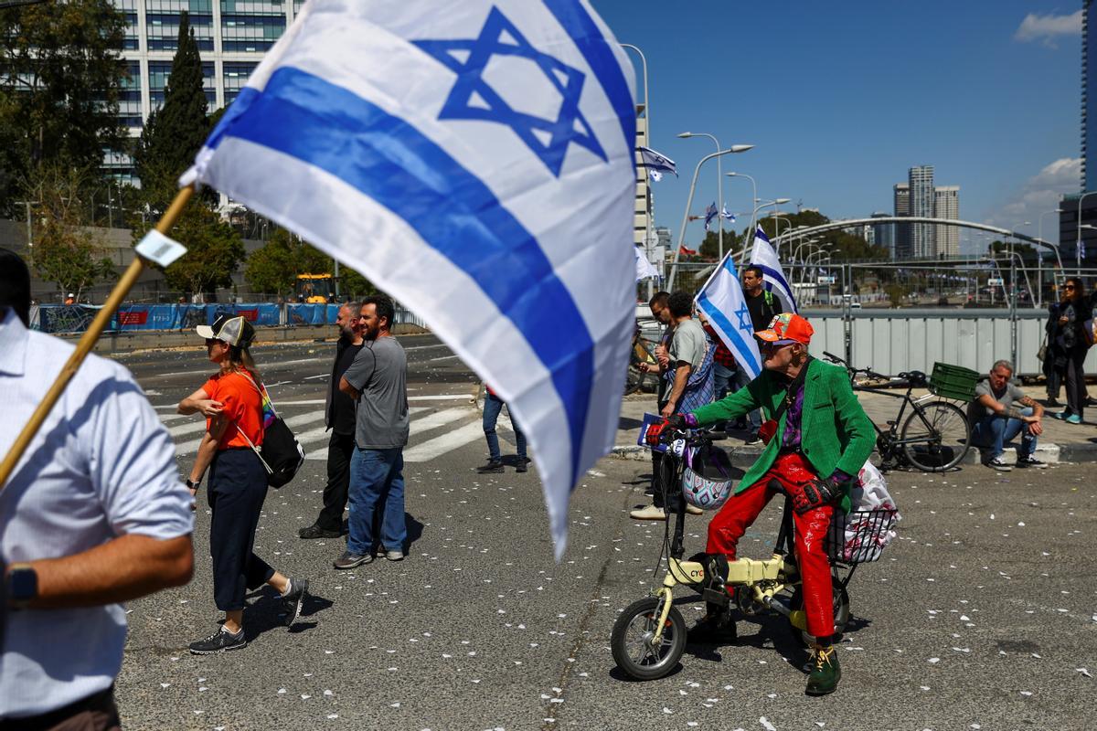 Protestas en Tel Aviv por la polémica reforma judicial del Gobierno de Netanyahu