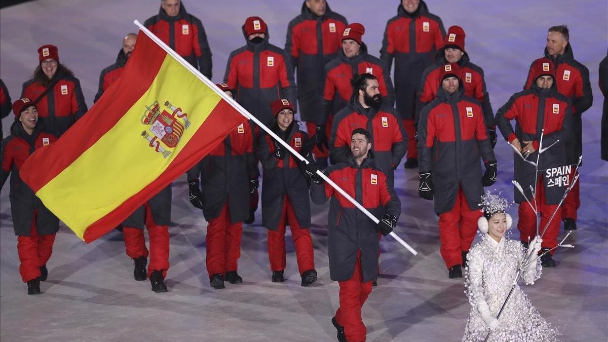 Lucas Eguibar, al frente de la delegación española.