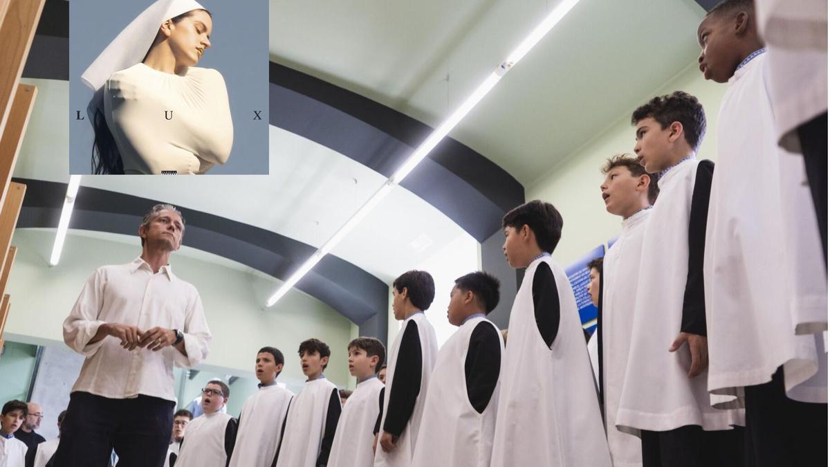 L'Escolania de Montserrat en una image d'arxiu