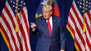 Former U.S. President Donald Trump at the North Carolina GOP convention dinner in Greenville