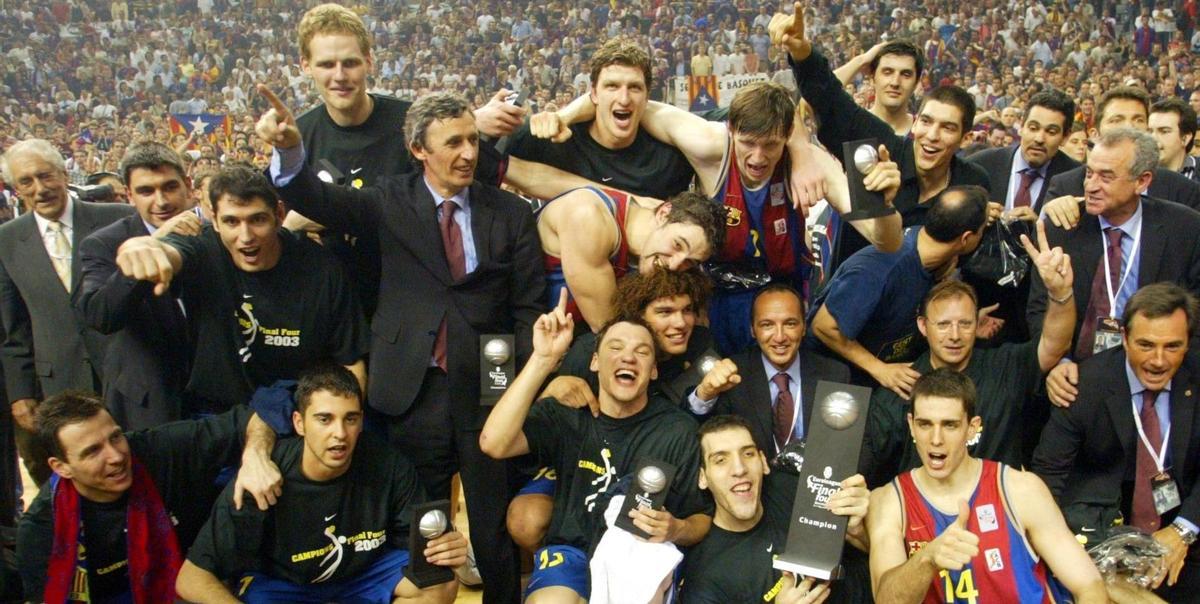 El Palau Sant Jordi vio al Barça ganar su primera Euroliga en 2003
