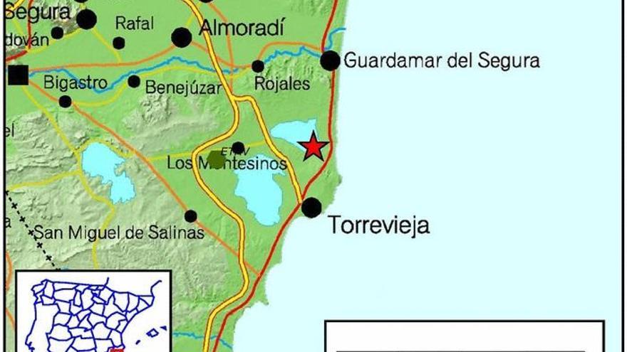 Una tormenta eléctrica &quot;camufla&quot; un seísmo de 2,1 grados en la Vega Baja