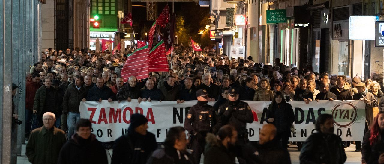 Manifestación en Zamora por una fiscalidad diferenciada