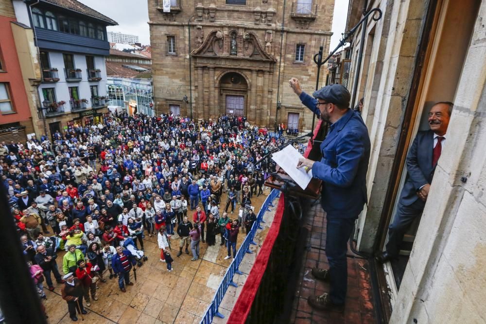 Pregón y chupinazo de las fiestas de San Mateo de Oviedo