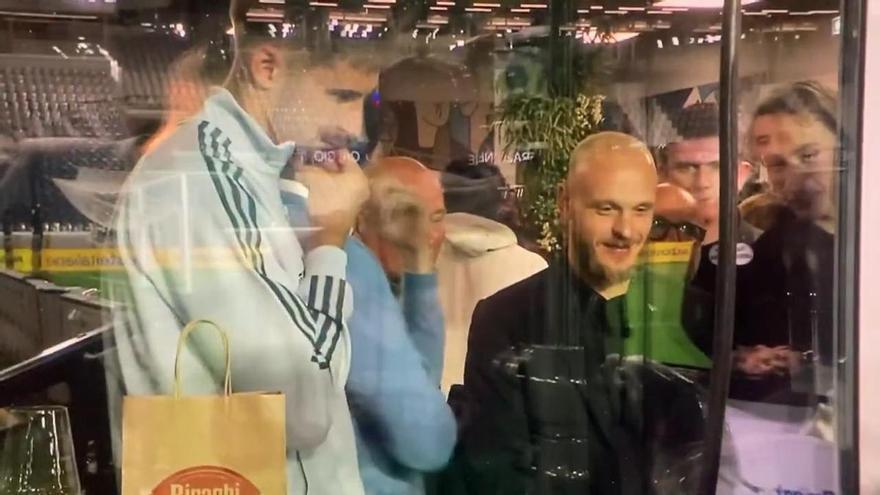 Los jugadores de Italia celebran el pase de Bosnia a la final del play off