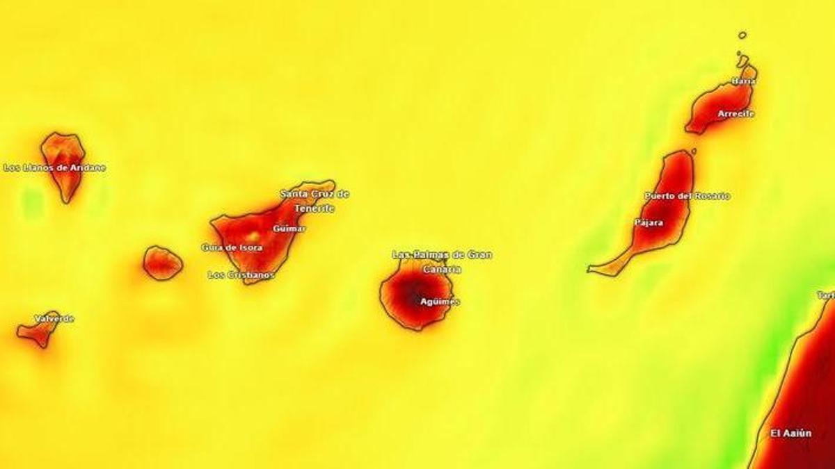 Previsión de calor de este viernes
