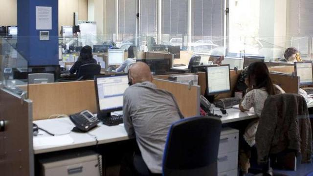 Trabajadores de Capgemini en Langreo, en una imagen de archivo.