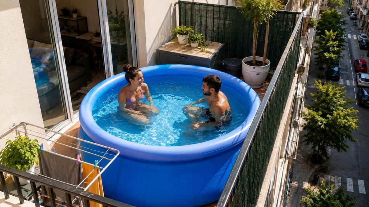 Las piscinas en los balcones solo se pueden poner en estos casos