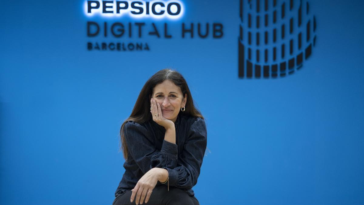 Athina Kanioura, vicepresidenta global y directora de estrategia y transformación de PepsiCo, en el ’hub’ de Barcelona.