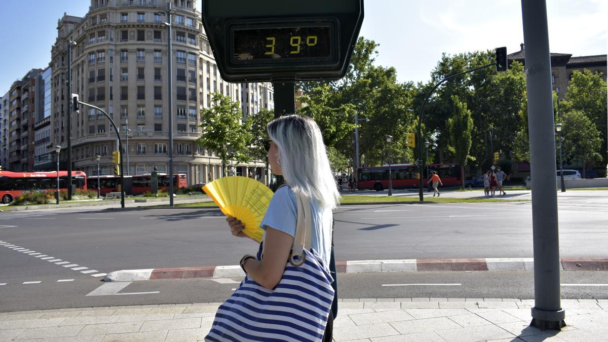 Termómetros de Zaragoza en veranos anteriores.