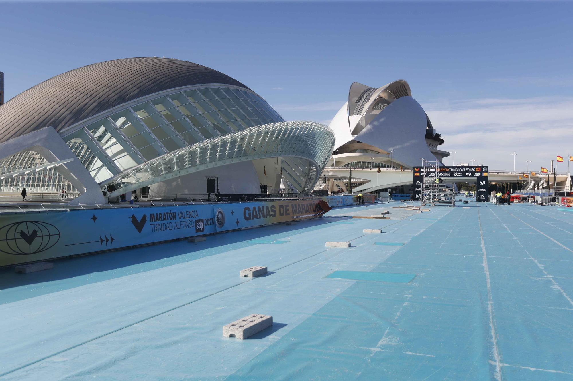 Así luce la nueva recta de meta de Maratón Valencia Trinidad Alfonso