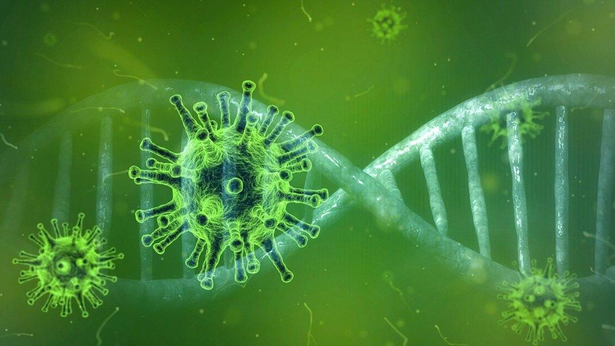 Una imagen recreada del coronavirus.