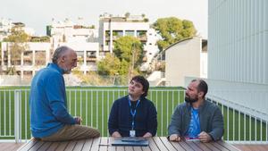 Alfonso Valencia, Iker Núñez y Davide Cirillo, investigadores del Barcelona Supercomputing Center.