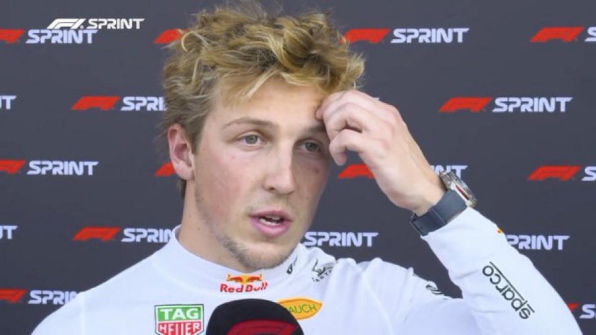 Liam Lawson, tras la sprint en el GP de China.