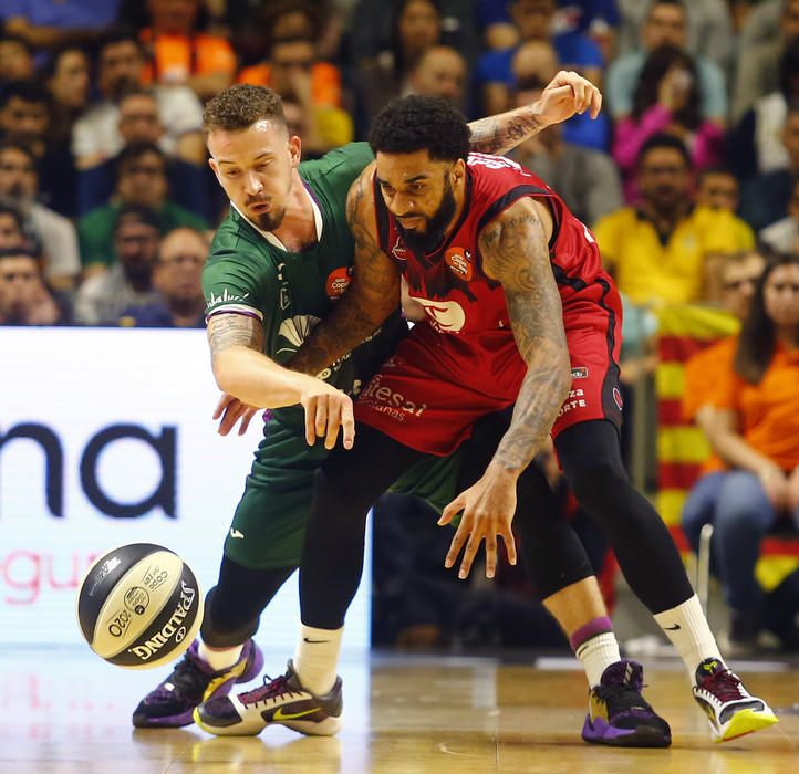 Victoria del Unicaja ante el Zaragoza en la Copa del Rey 2020.