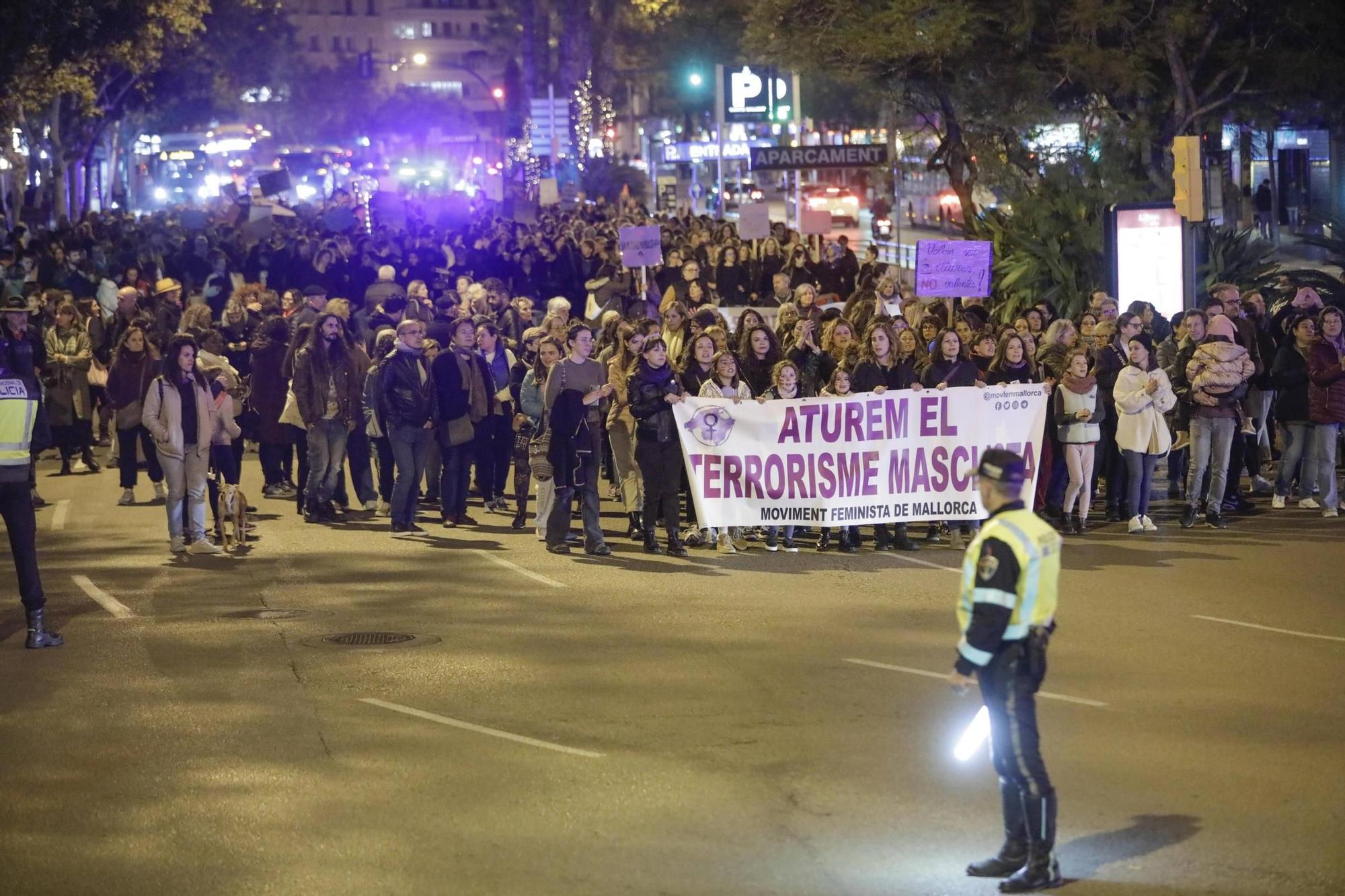 Internationaler Tag gegen Gewalt an Frauen - So verlief die größte Demonstration auf Mallorca