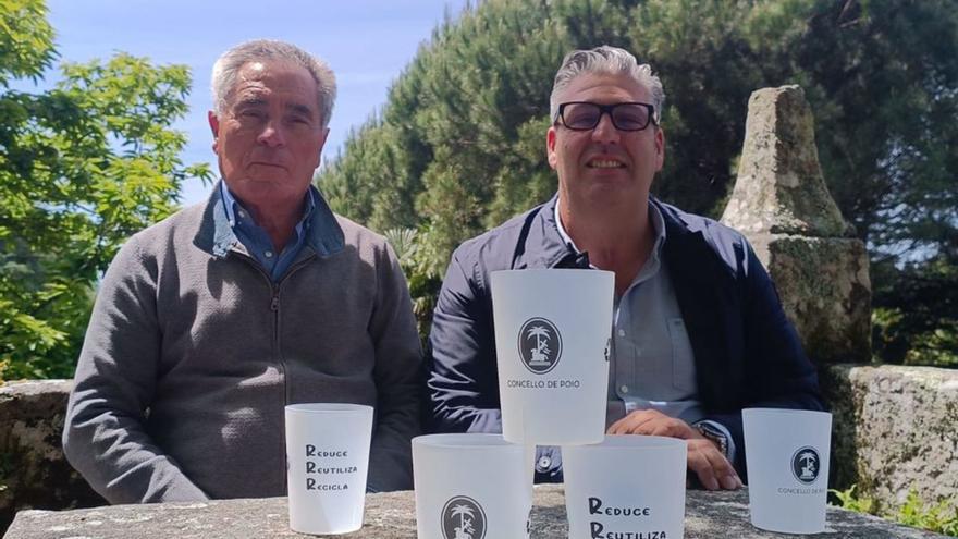 Poio repartirá más de 6.000 vasos reutilizables para sus fiestas municipales