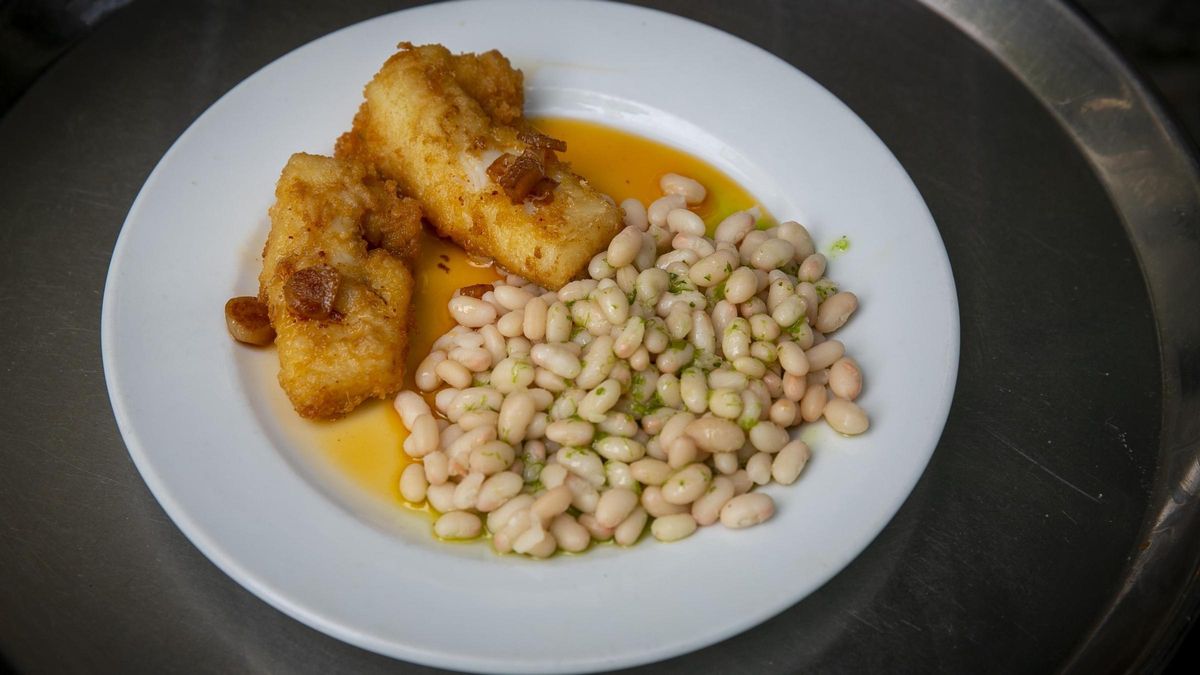 El bacalao a la 'llauna' del restaurante Gelida.