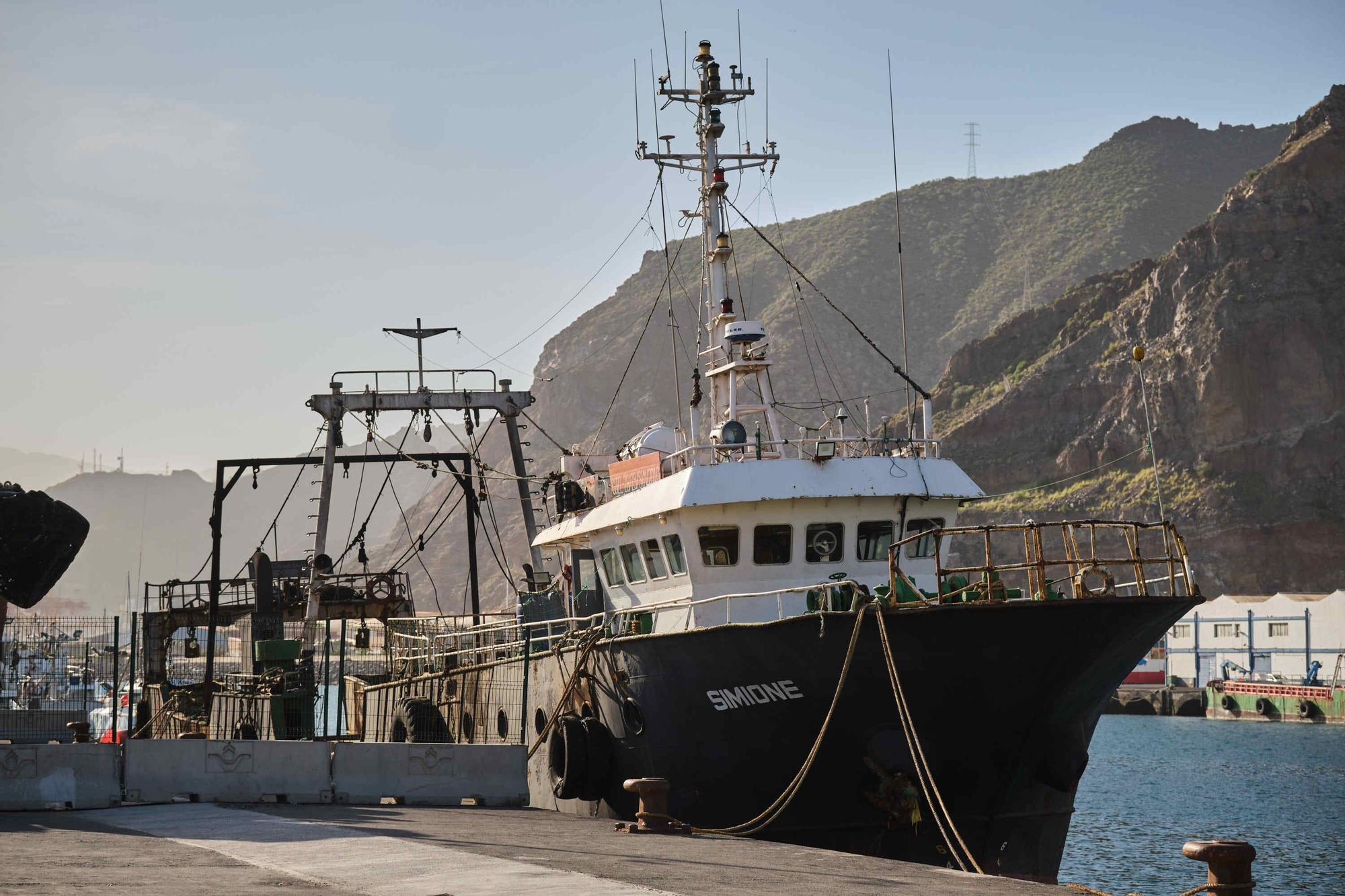 El barco 'Simione', capturado en aguas canarias con tres toneladas de cocaína