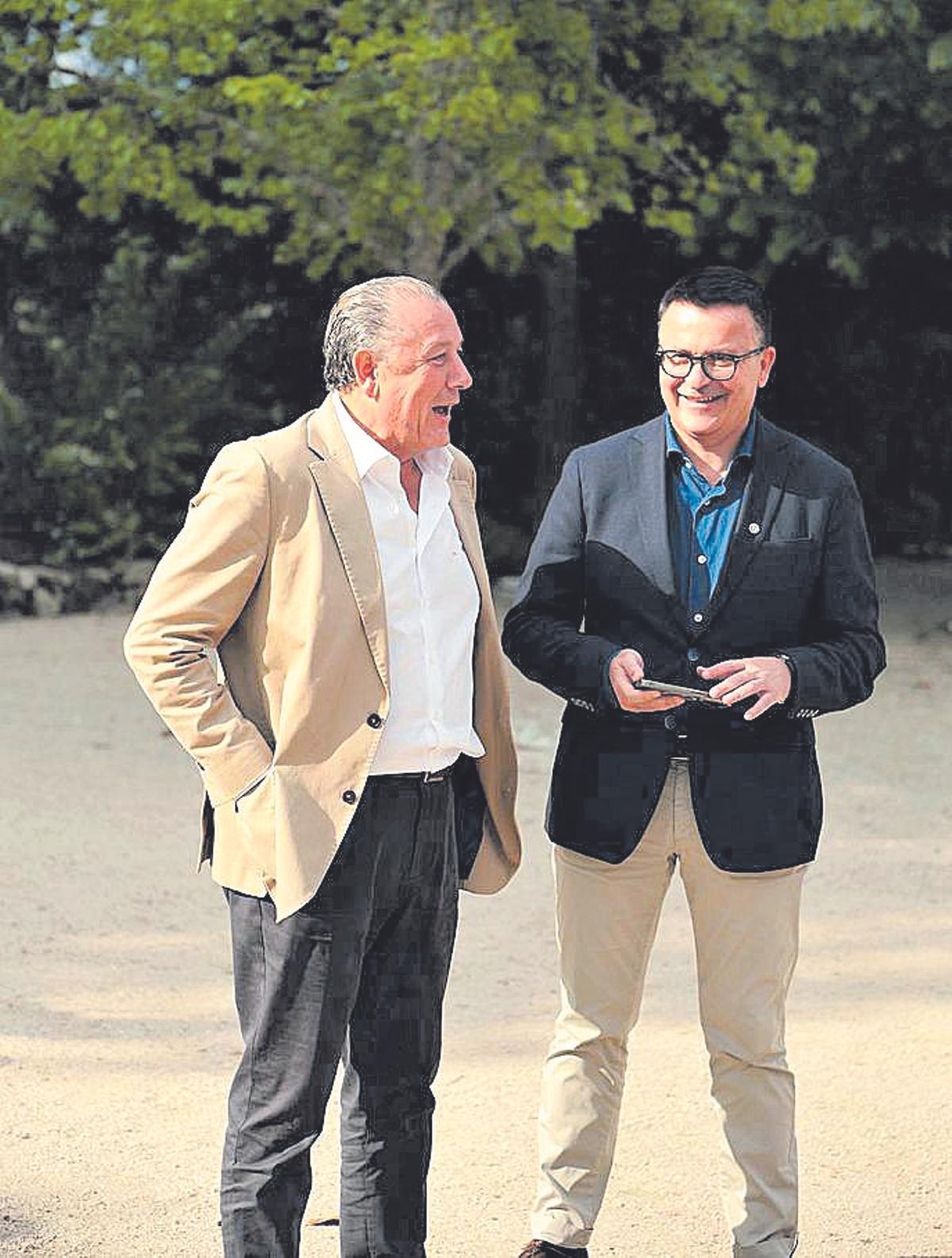 Venancio Salcines, izq., y José González.