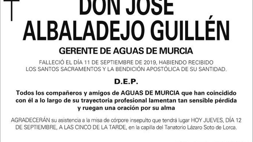 D. José Albaladejo Guillén