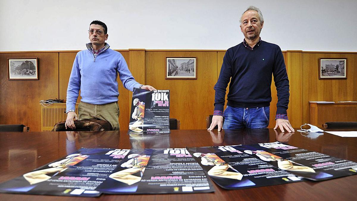 Juan Ruibal e Juan Constenla, na presentación do festival. |  // BERNABÉ/JAVIER LALÍN