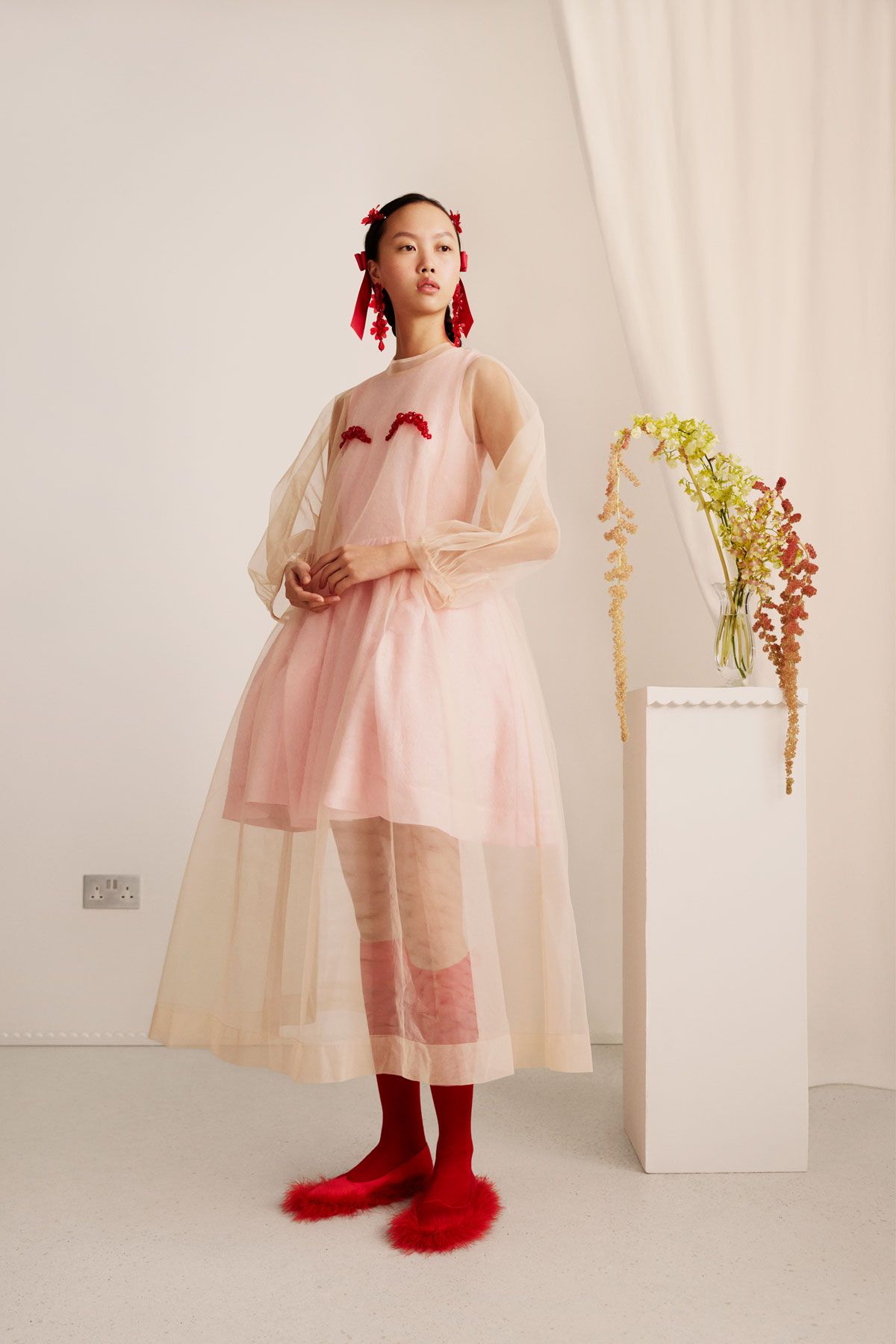 Vestido de tul de la colección de Simone Rocha x H&amp;M