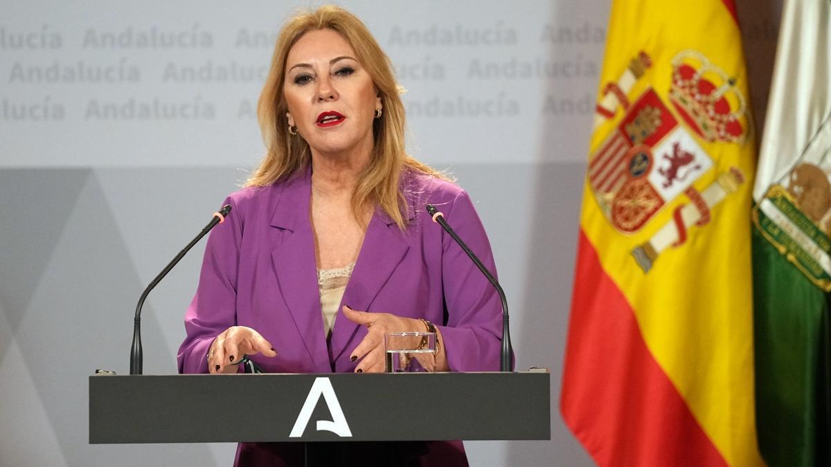 Carolina España, consejera de Economía, Hacienda y Fondos Europeos.