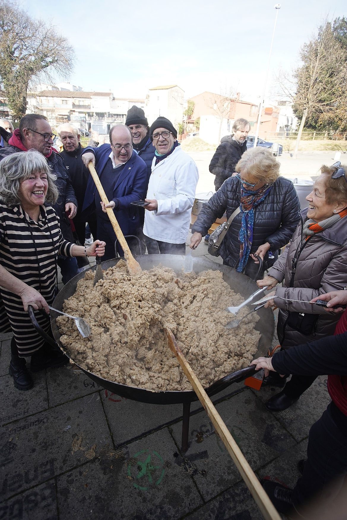 Totes les imatges de la visita de Iceta a Girona i Salt