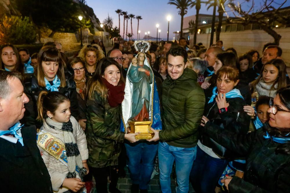 Benidorm celebra la procesión de El Alba de la Virgen del Sufragio