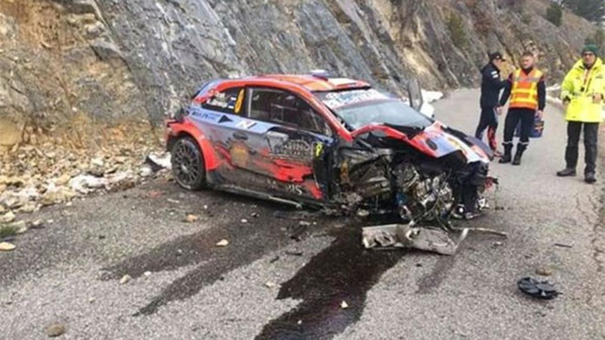 Vivos de milagro: así fue el escalofriante accidente de Tanak en Montecarlo