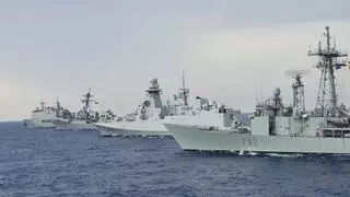 Llegan a Palma cinco buques de la Armada que han participado en las pruebas de la OTAN