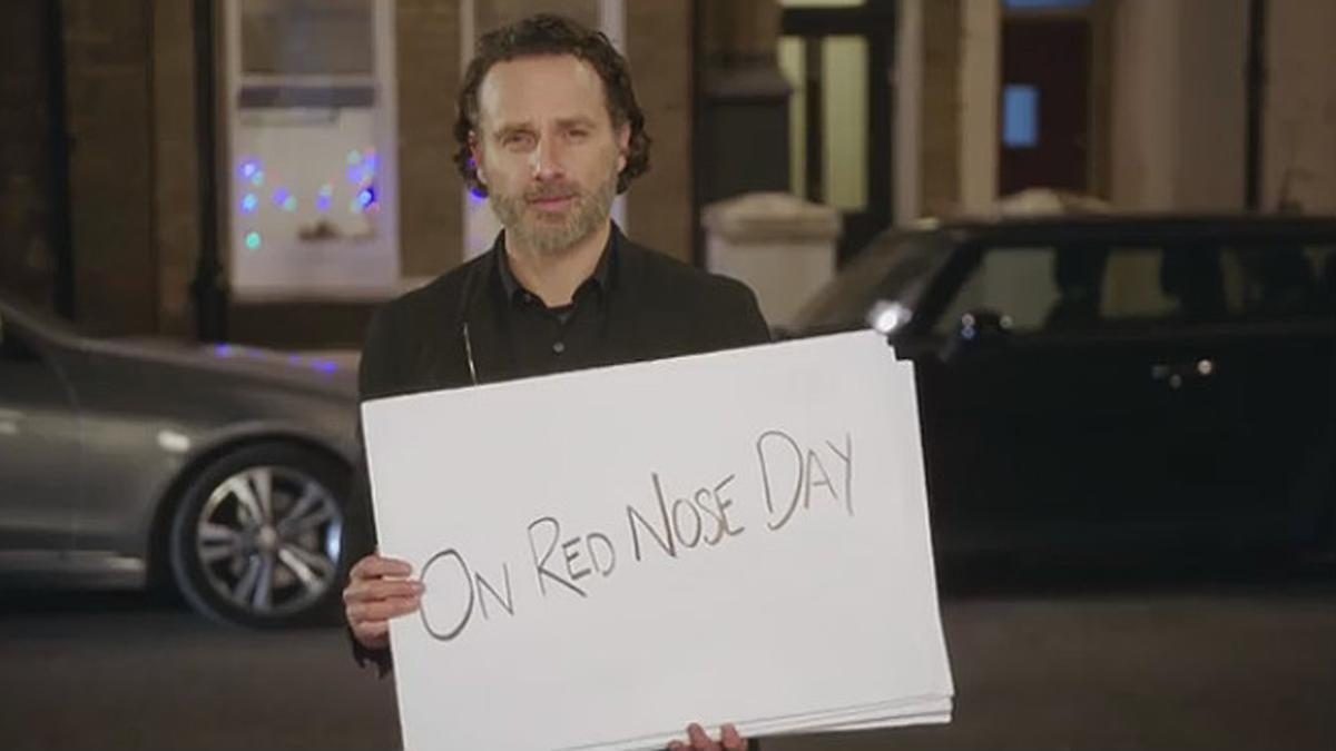 Andrew Lincoln, en el corto 'Red Nose Day Actually'