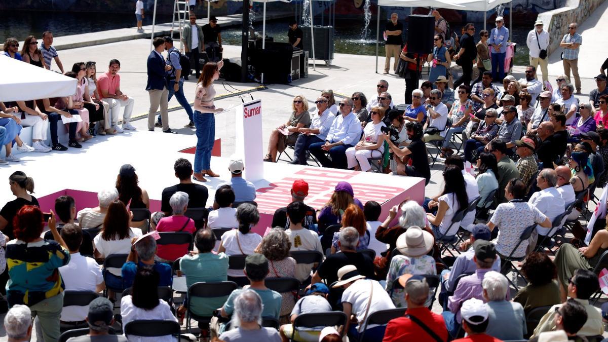 Mitin de Sumar para las elecciones generales.