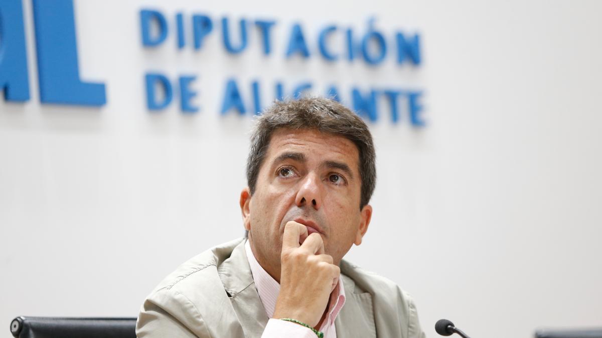 Carlos Mazón, en la Diputación de Alicante.
