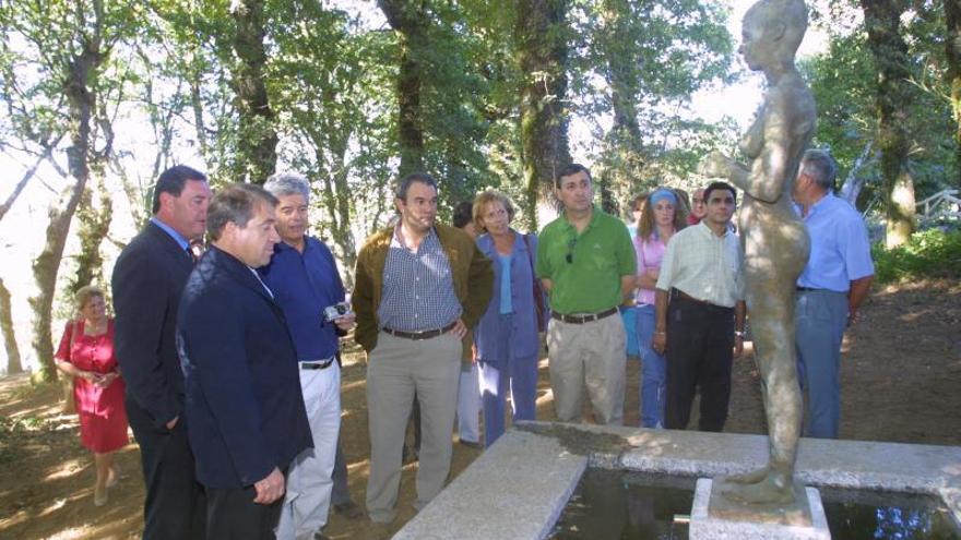 El conjunto escultórico de Sergio Portela. 