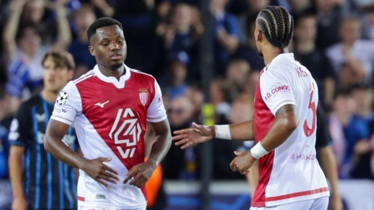 Ansu Fati, en un partido con el Mónaco.